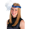 Sequin Headpiece with Boa