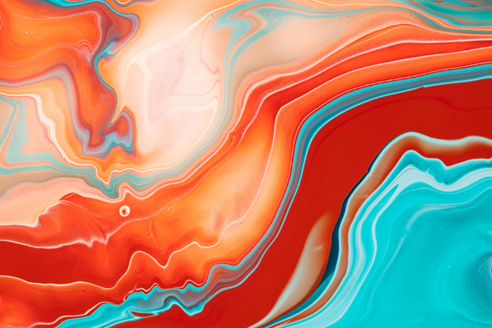 Abstract Blue & Orange