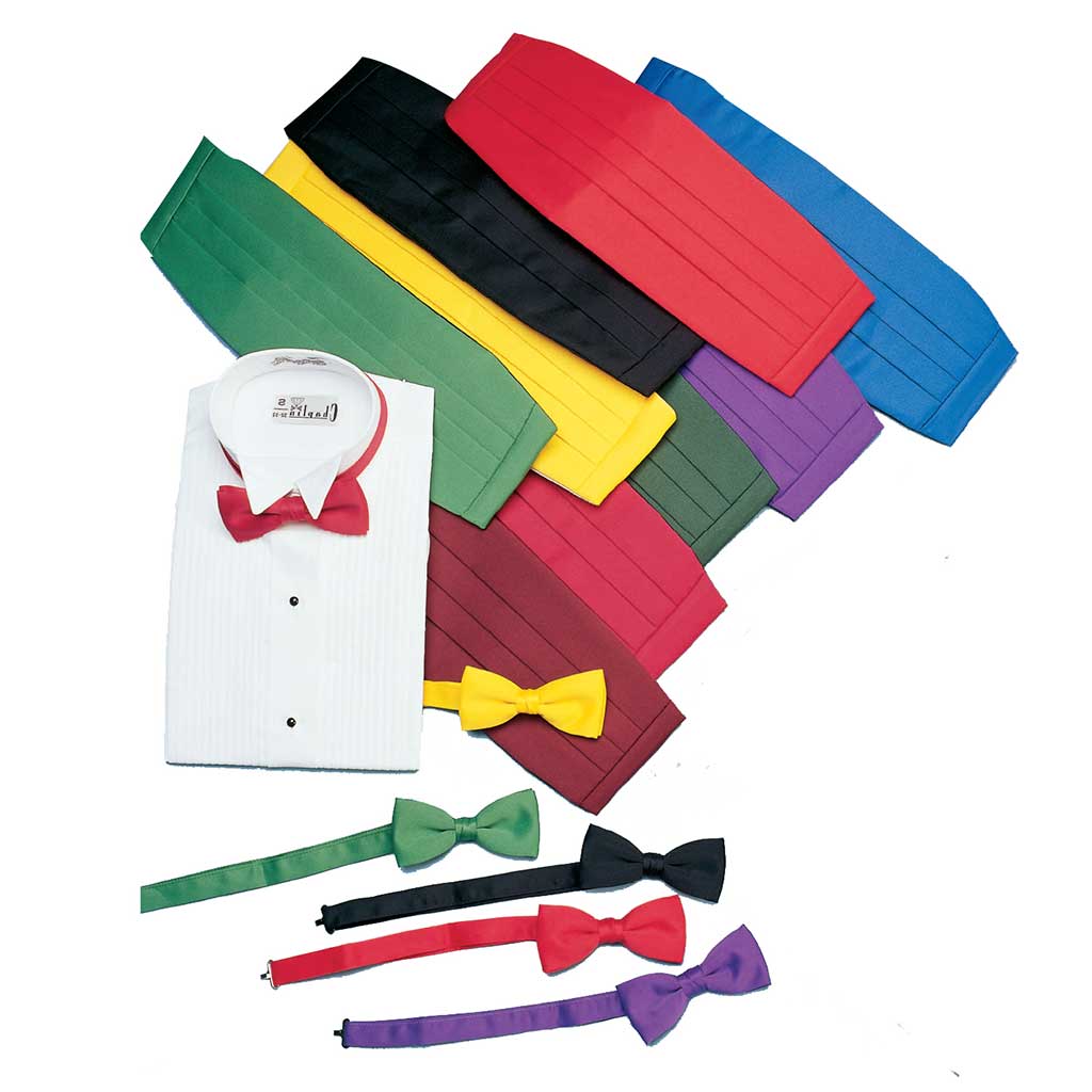 Tuxedo Shirt Bundle with Tie and Cummerbund